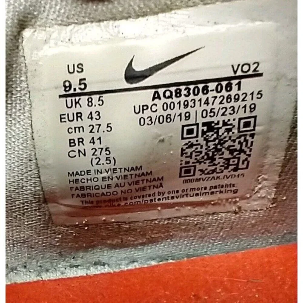 Nike Free Metcon 2 Men Sneakers‎ 8.5 Gray Mesh Lace Up Running Athletic Shoes